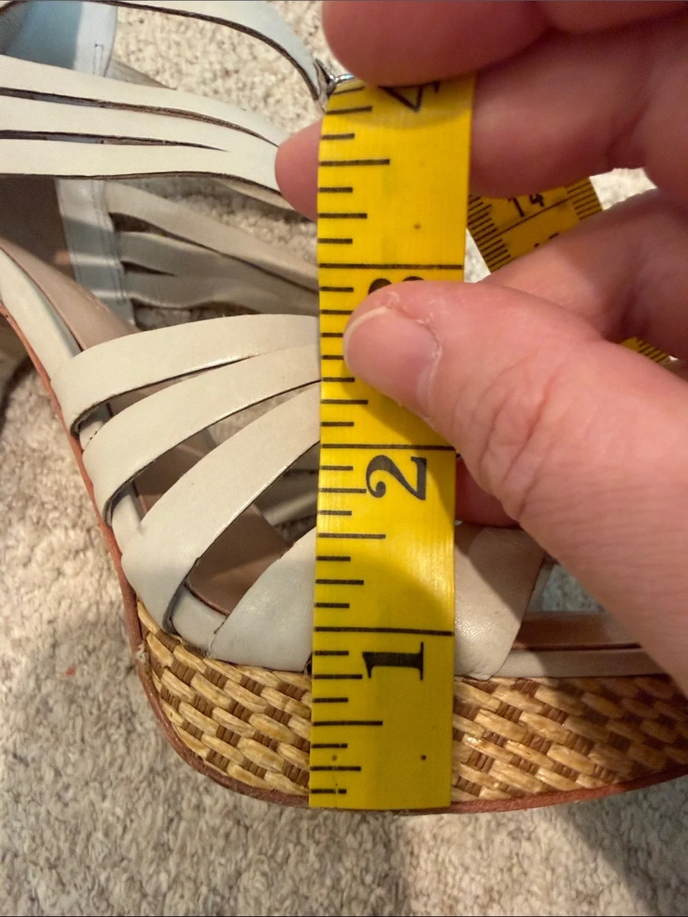 L.A.M.B Gwen Stefani Caged Gladiator Heels Metal Detail Platform Size 9M